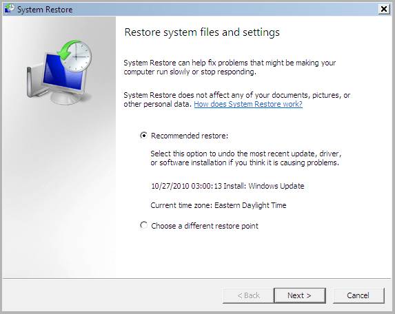 Windows System Restore